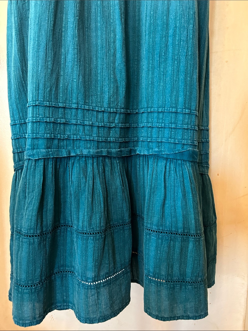 Z Supply Divinity Teal Spaghetti-Strap Maxi Dress size S - Picture 10 of 12